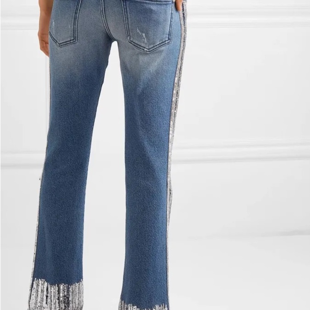 Balmain Flare Jeans with Silver detailing